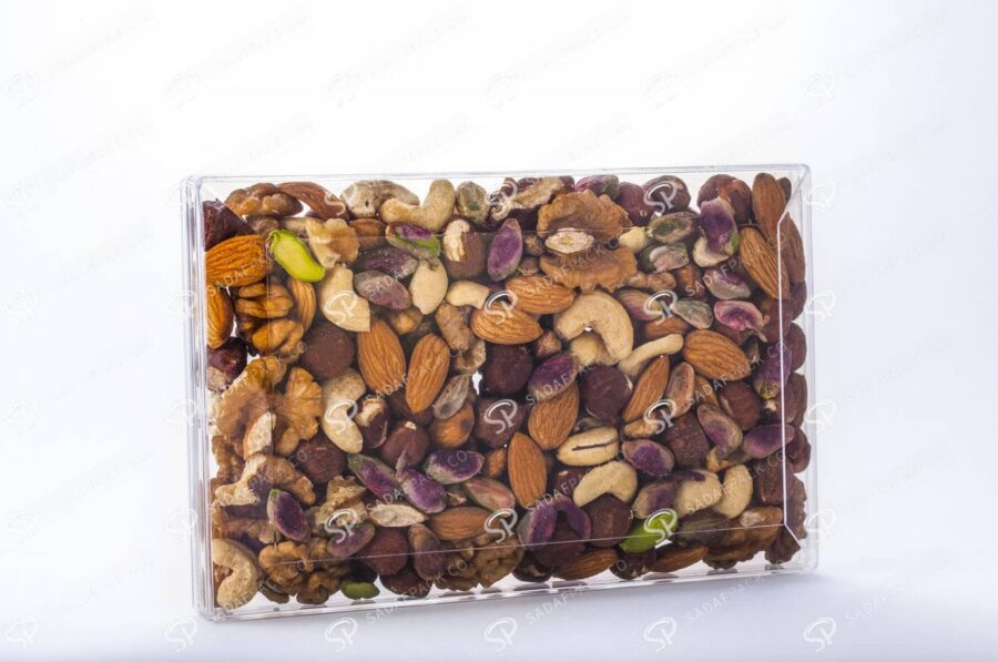 ##tt##-Crystal Container - Transparent Designed Rectangular 200