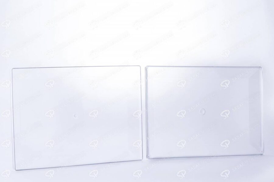 ##tt##-Crystal Container - Transparent Designed Rectangular 300