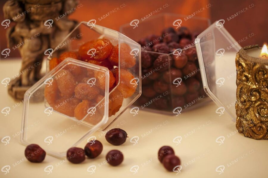 ##tt##-Crystal Container -  Hexagonal Small