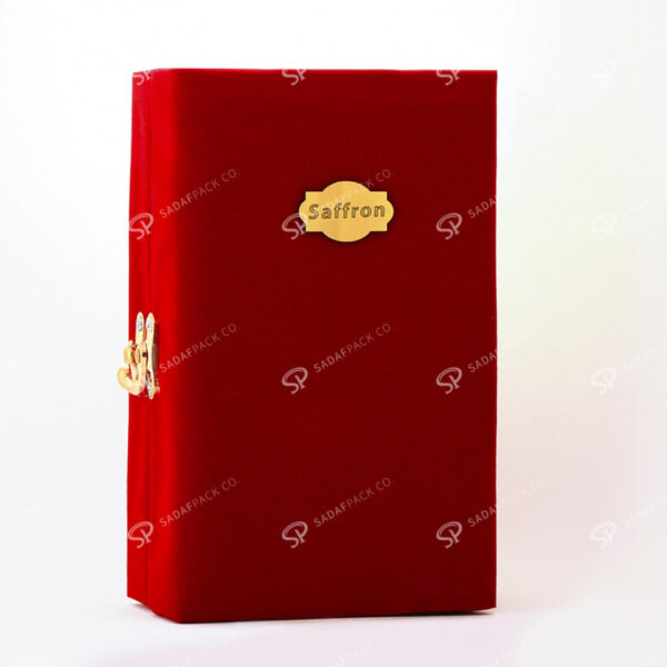Velvet Saffron Box For Azin Medium