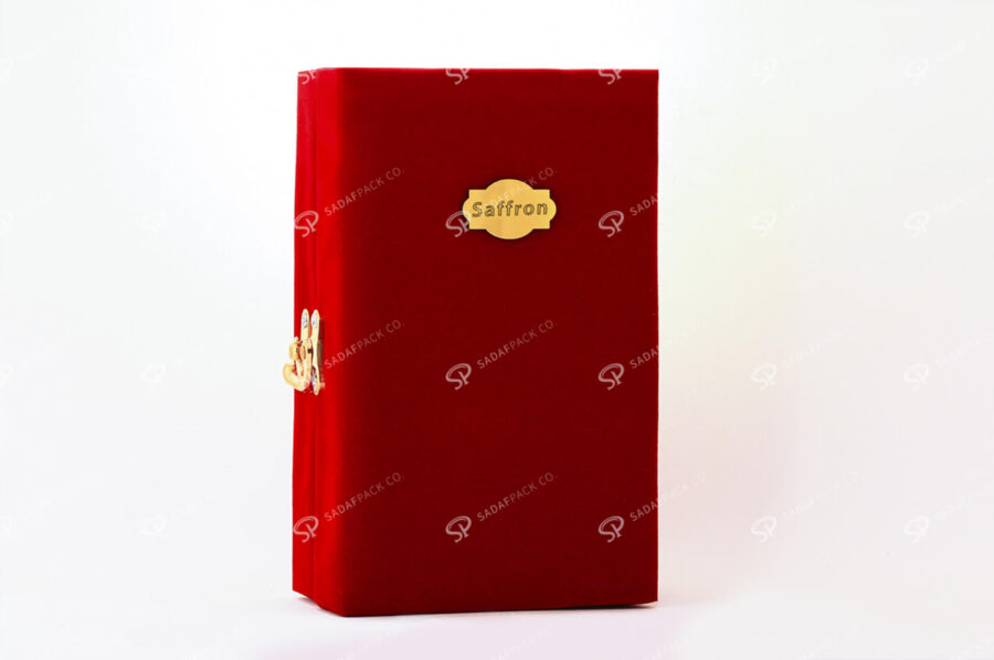 Velvet Saffron Box For Azin Medium