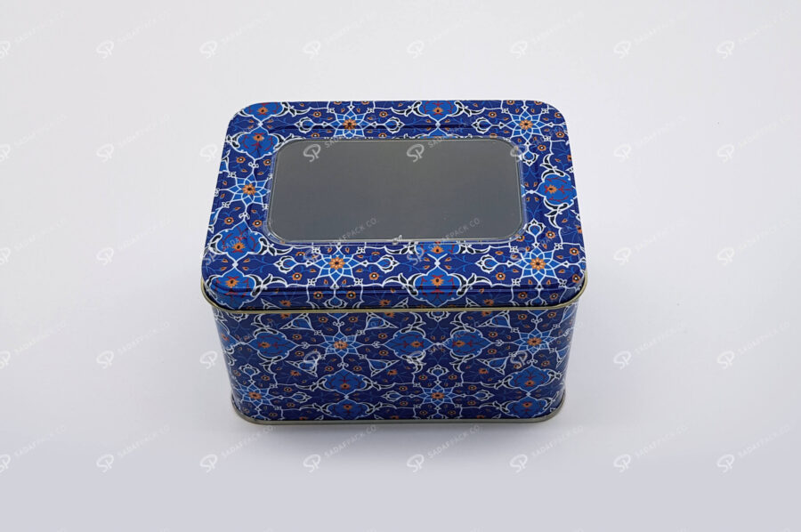metal container nuts dates saffron