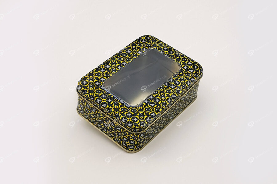 metal container nuts dates saffron