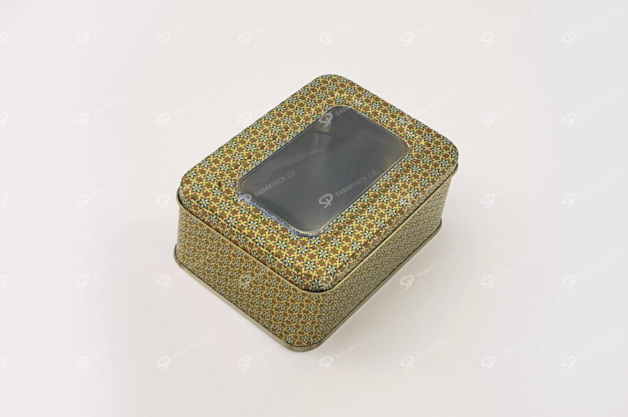 metal container nuts dates saffron