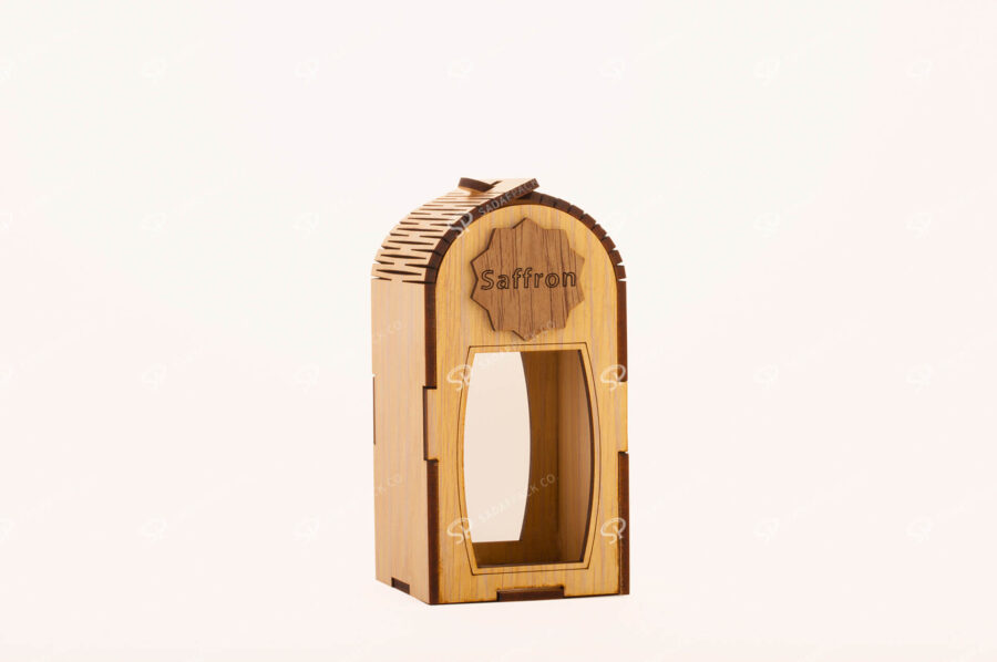 Wooden Saffron Box for Gohar Large