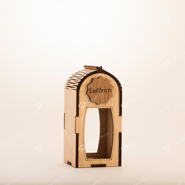 Wooden Saffron Box for Gohar Medium