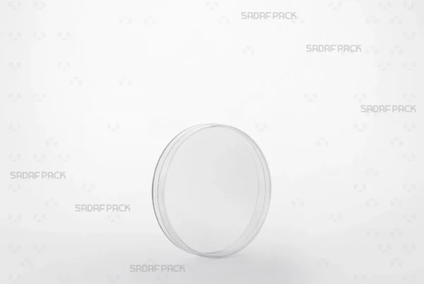 A three-quarter view of the 10 Core Crystal container, a premium packaging solution by Sadaf Pack.