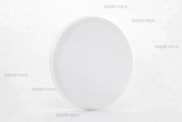 Sadaf Pack's 15 Slim España tin container, featuring a 15cm diameter and a slim profile for premium saffron packaging.