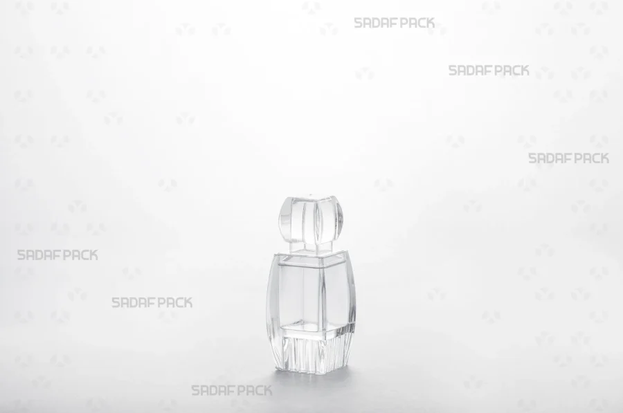 Azin 1 Raised Bottom crystal container, a premium saffron packaging solution by Sadaf Pack.