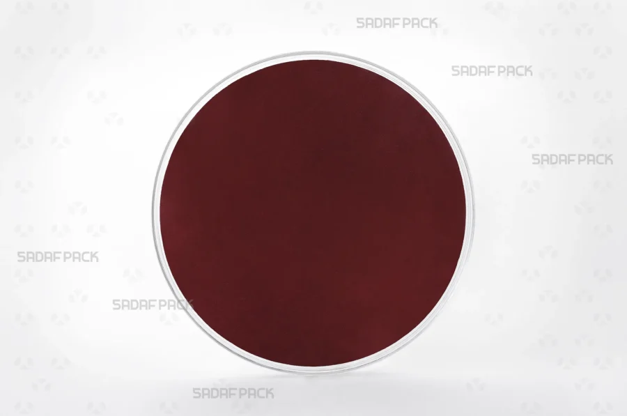 The 15 flat Crystal container with size 15 crimson Cardboard Pad