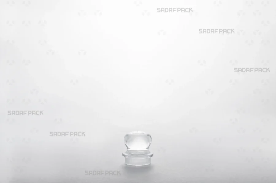 A close-up of the Gohar 1 Raised Bottom container's lid, detailing its precise fit and transparent design.
