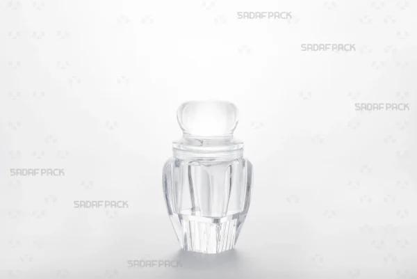 عبوة جوهر 3 بقاعدة مرتفعة من صدف باك، حل تغليف فاخر مصمم لعرض الزعفران الفاخر.