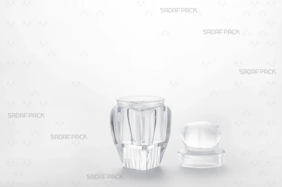 The Gohar 3 Raised Bottom container with its lid and body separated, displaying the polished interior and the unique raised bottom feature.
