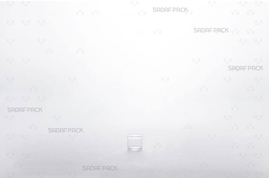 A three-quarter perspective of the Powder Short Red container's body, illustrating its durable polycrystal structure and internal volume.