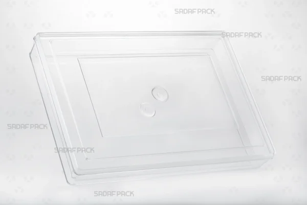 A three-quarter angle view of the Rectangle 400 luxury container by Sadaf Pack.