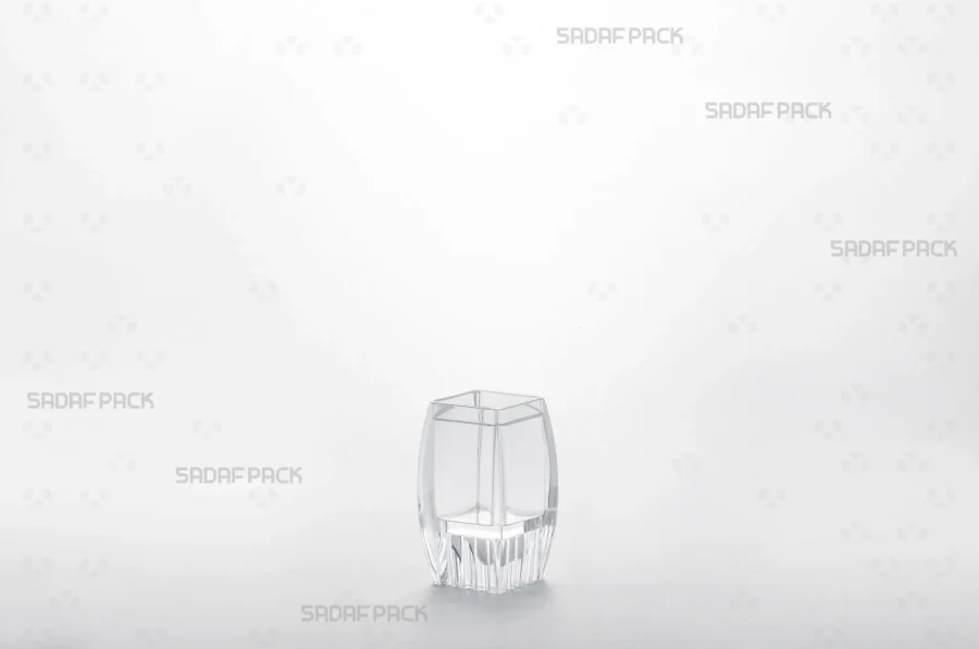 The body of the Sadaf 1 Raised Bottom container, illustrating the unique elevated internal base designed for premium product display.