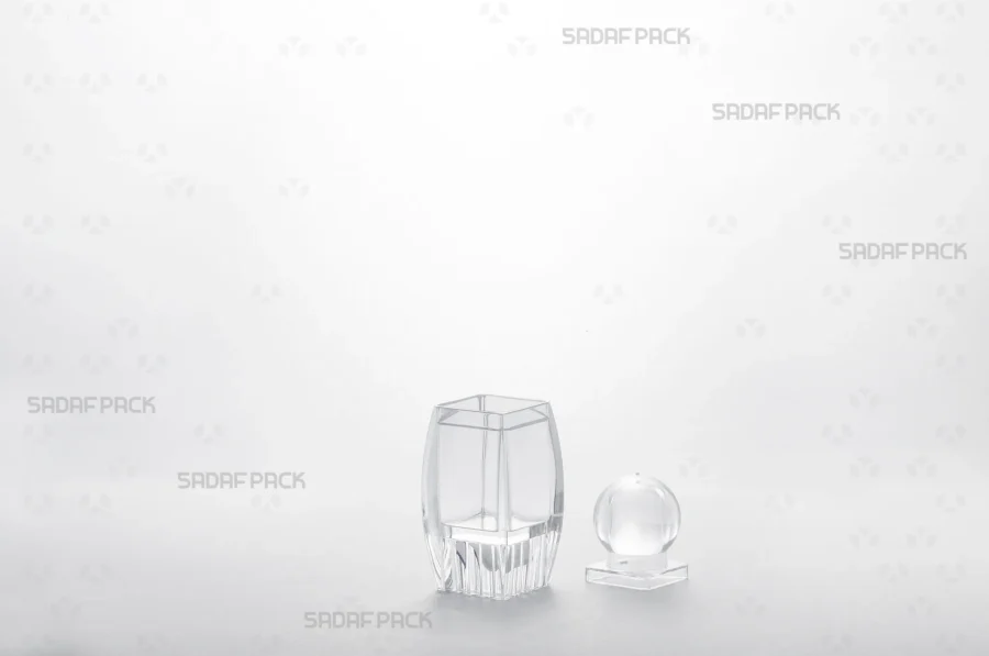 The Sadaf 1 Raised Bottom container with its lid and body separated, displaying the clean interior and the raised bottom feature.