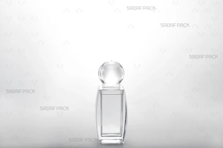 A front angle view of the Sadaf 2 container, emphasizing its seamless poly-crystal structure and classic design.