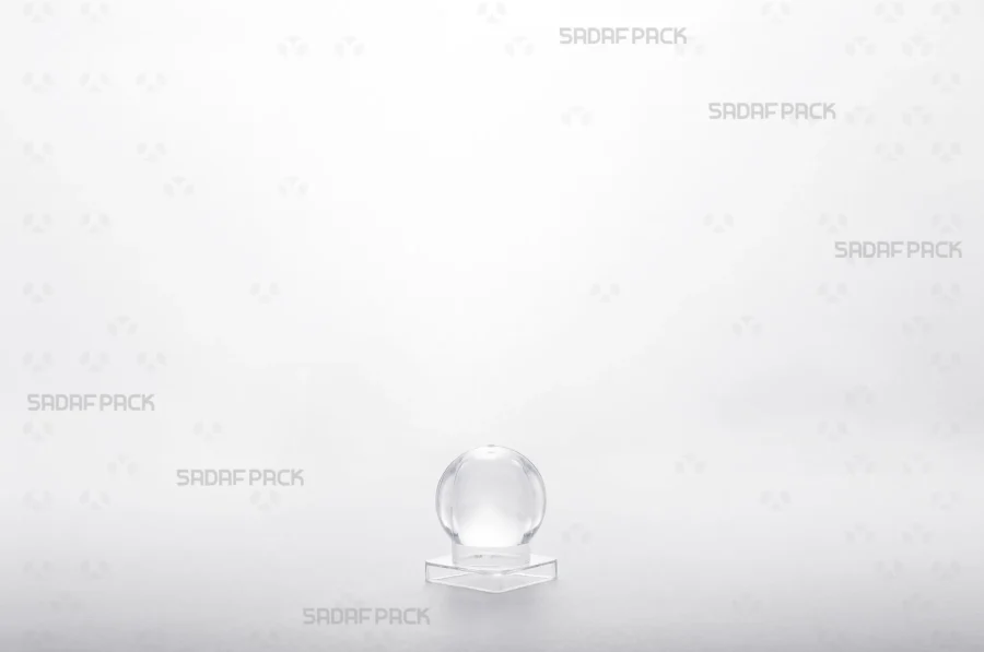 A detailed three-quarter angle view of the Sadaf 2 container's lid, showing its smooth finish and secure closure mechanism.