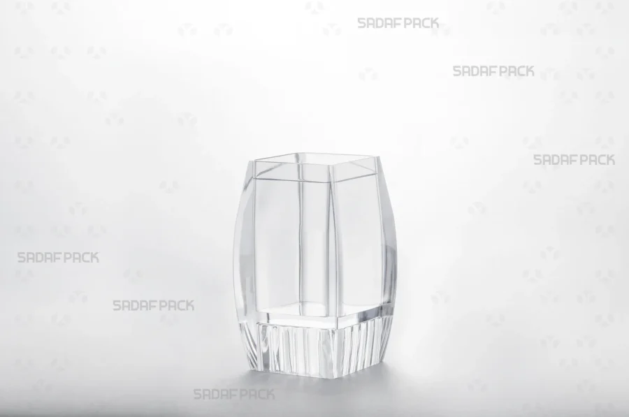 A three-quarter angle view of the Sadaf 4 container body, emphasizing the raised bottom feature and internal structure.