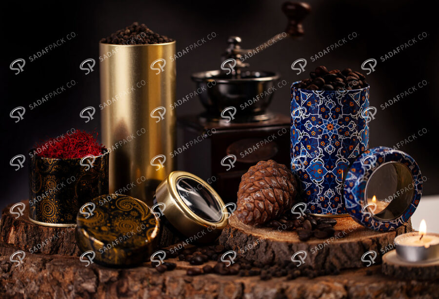 حاوية معدنية اسطوانية  قطرها 70 ملم