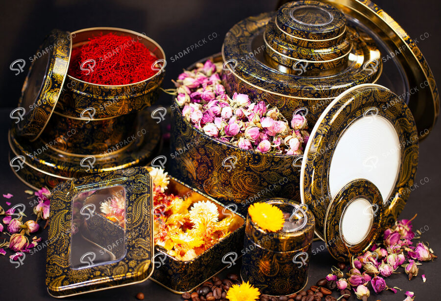 حاوية معدنية اسطوانية  قطرها 70 ملم
