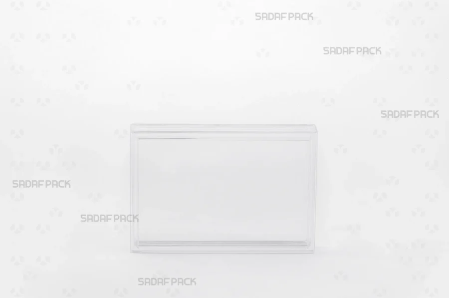 A front angle view of the 12.5 Crystal rectangular container, emphasizing its clean lines and durable polycrystal structure.