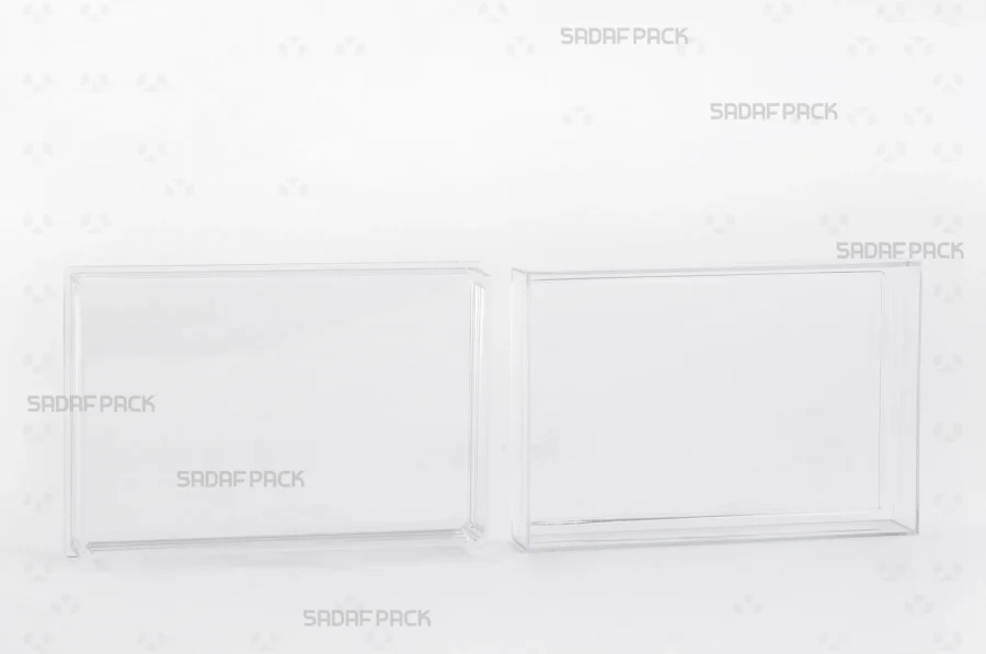 A top-down view of the 12.5 Crystal container with its lid and body separated, revealing the interior capacity suitable for saffron and spices.