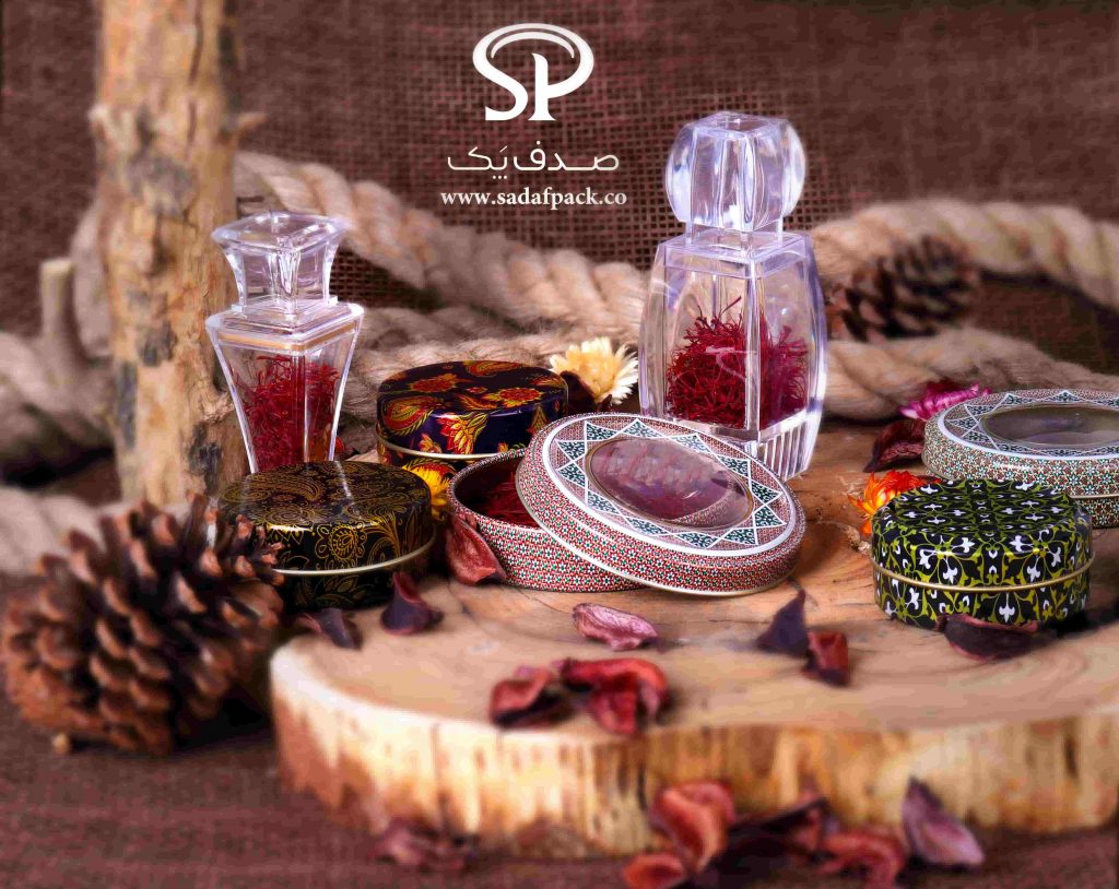 saffron packaging containers in India