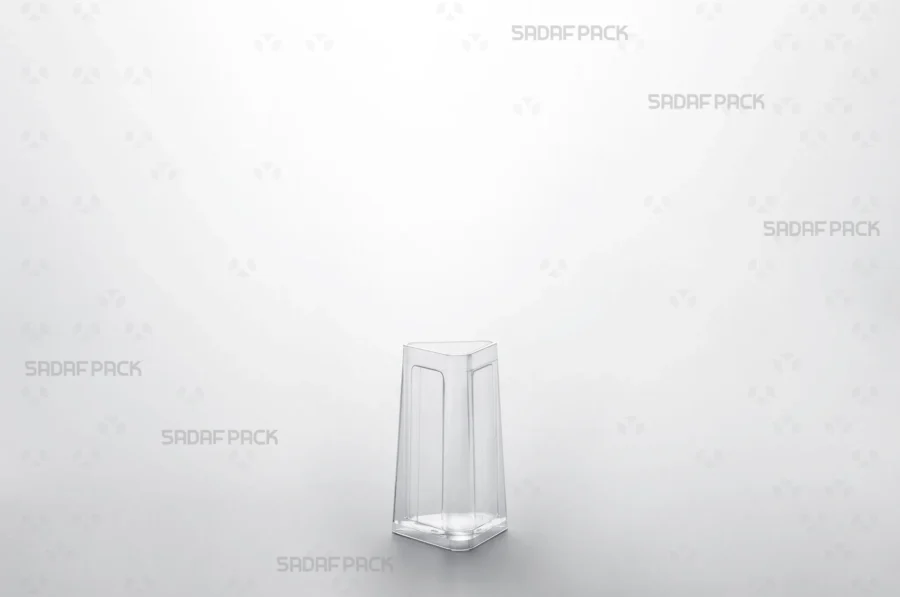 The body of the Almas 1 container, highlighting its crystal clarity and durable, food-grade polycrystal construction.