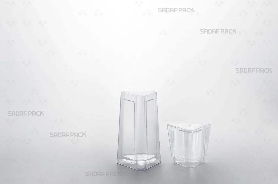 An open view of the Almas 2 container with the lid placed beside the body, displaying the clean interior space perfect for holding premium saffron threads.