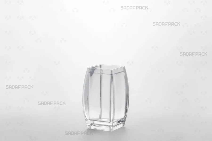 A three-quarter angle view of the Azin 3 container's body, highlighting its flawless poly-crystal structure and the ample interior volume for packaging.