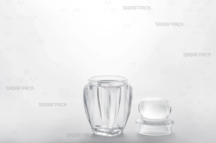 The Gohar 3 container with its lid removed, displaying the interior space ideal for packaging premium saffron.
