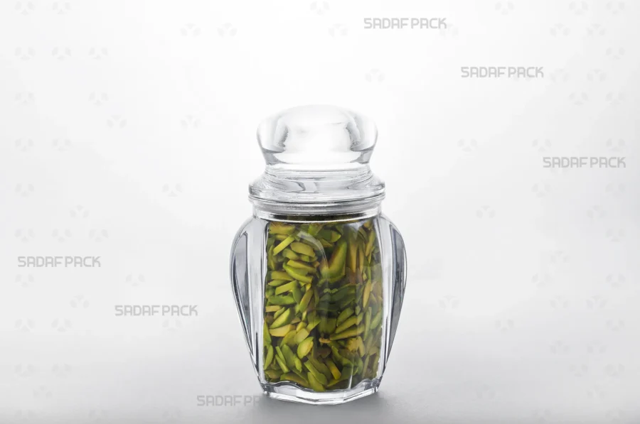 An elegant view of the Gohar 4 container filled with high-quality Slivered Pistachios, demonstrating its capacity and suitability for export markets.
