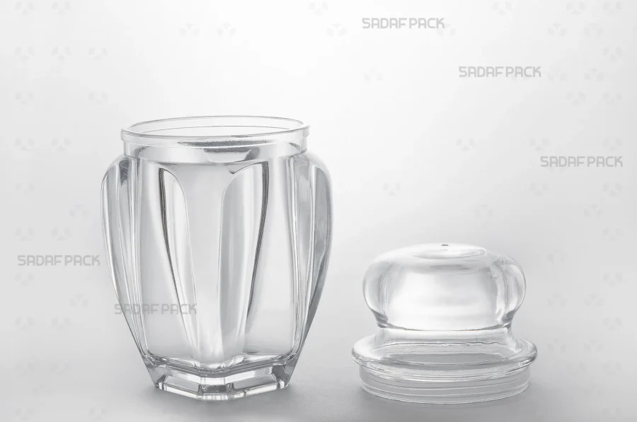 The Gohar 5 container shown with its lid and body separated, displaying the clean interior space for packaging premium goods.