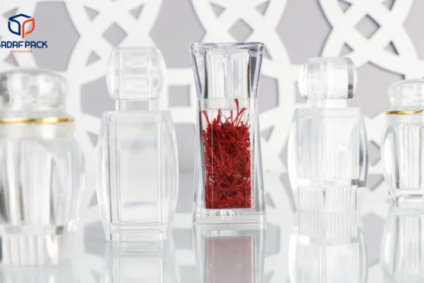 حاوية الزعفران بولي كريستال