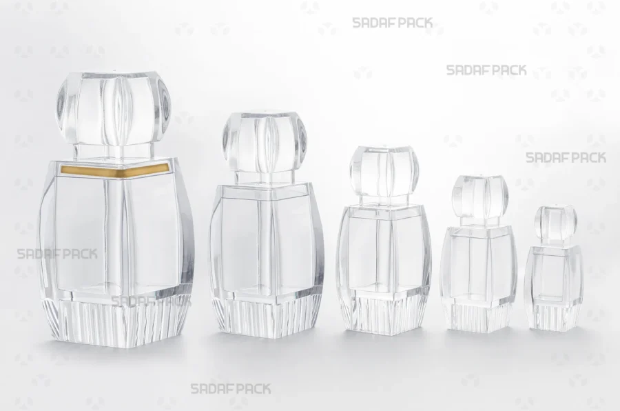 The complete Azin Series collection displayed together, showing the consistent design aesthetic across all sizes, presented by Sadaf Pack.